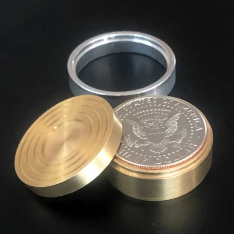 Duvivier Coin Box (полдоллара) от Dominique Magic Tricks три в одной коробке Исчезающие Оптические