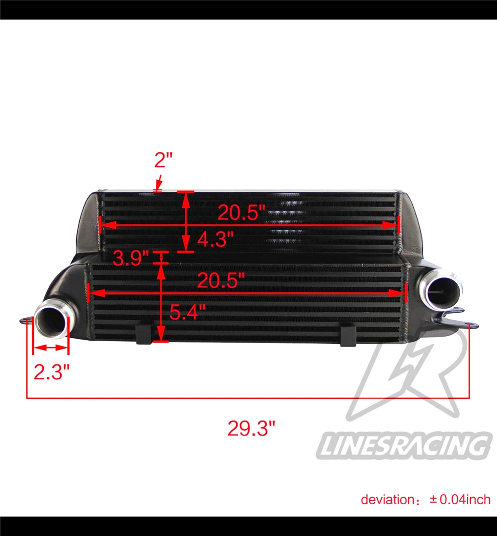 Тюнинг интеркулера подходит для BMW 525d 530d 535d E60/E61 04 10 635d E63/E64 06 черный/серебристый| |