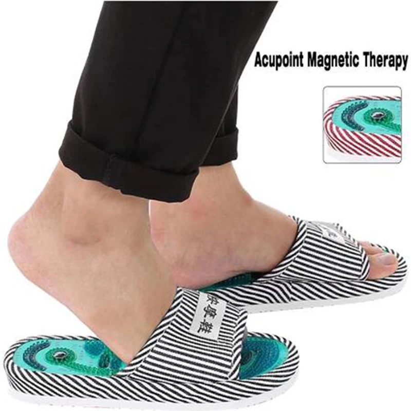 

Men Women Shoe Acupressure Care Foot Massage Slippers Acupoint Therapy Magnetic Massage for Men Women Slipper