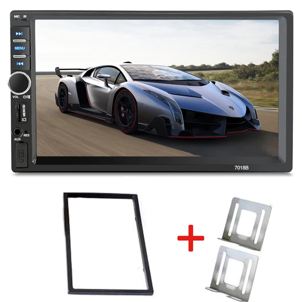 C Автомагнитола 2 Din General 7 ''дюймовый ЖК-плеер с сенсорным экраном Bluetooth автомобильный аудио поддержка камеры заднего вида+ Рулевое колесо - Цвет: C