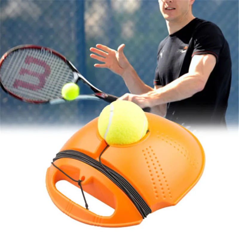 

Тренировочный инструмент для тенниса упражнения на теннисном мяче, спортивные самостоятельной работы отскок мяча с Теннисный тренажер пли...