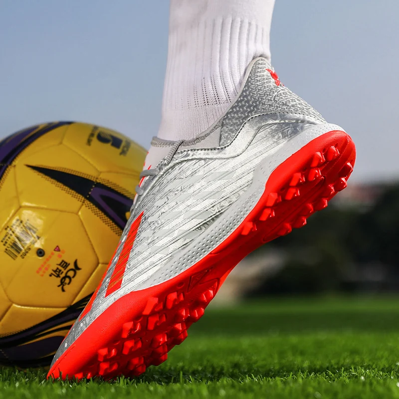 

Football Sneakers Men Original Sport Soccer Shoes FG/TF Turf Training Cleats Flats High Quality Outdoor Homme Sapatos De Futebol