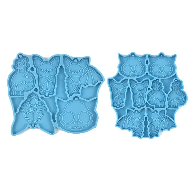 

N0HE Bat Series Keychain Epoxy Resin Mold Jewelry Pendant Silicone Mould DIY Crafts Decorations Casting Tools