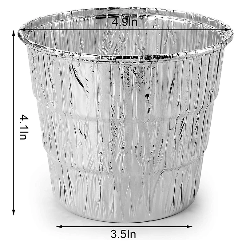 

20 Pack Galvanized Disposable Grease Bucket Liners Fit for Traeger Wood Fired Pellet BBQ Grill Accessories
