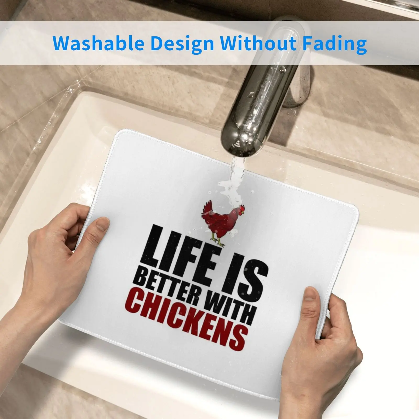 

Life Is Better With Chickens Mouse Pad DIY Print Chicken Egg Eggs Hen Farmer Farmer Wisdom Chicken Coop