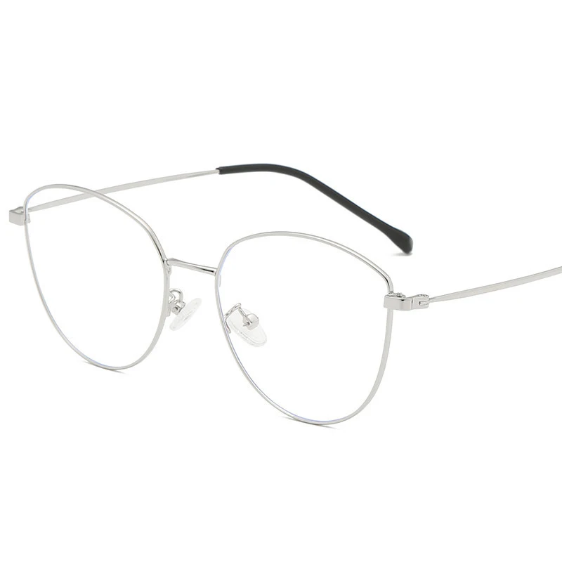 Новые корейские модные анти синие очки стильные металлические плоские