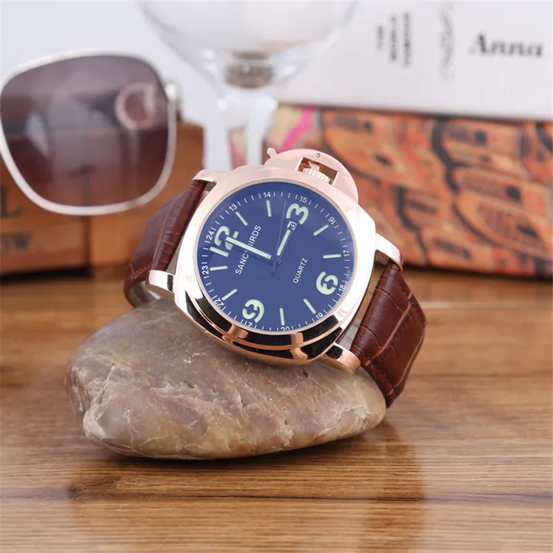 Священные птицы. Мужские часы Роскошные военные светящиеся повседневные