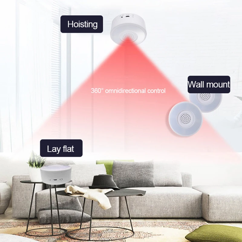 Tuya интеллигентая (ый) WI FI звук светильник сигнализации Беспроводная связь Smart
