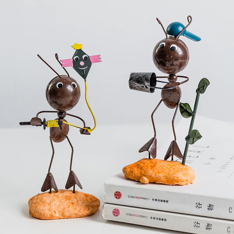 

Ant Small Animal Ornaments Creative Cute Pastoral Room Decoration Grocery Gift Home Decorative Small Ornaments