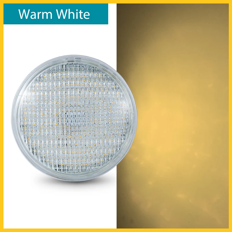 WarmWhite AC DC12V Par56 Плавательный Бассейн светильник светодиодный IP68 Подводный 36W70W ACDC 12V Вольт RGB изменение цвета дистанционного заменить 300w галогенные - Испускаемый цвет: WarmWhite AC DC12V
