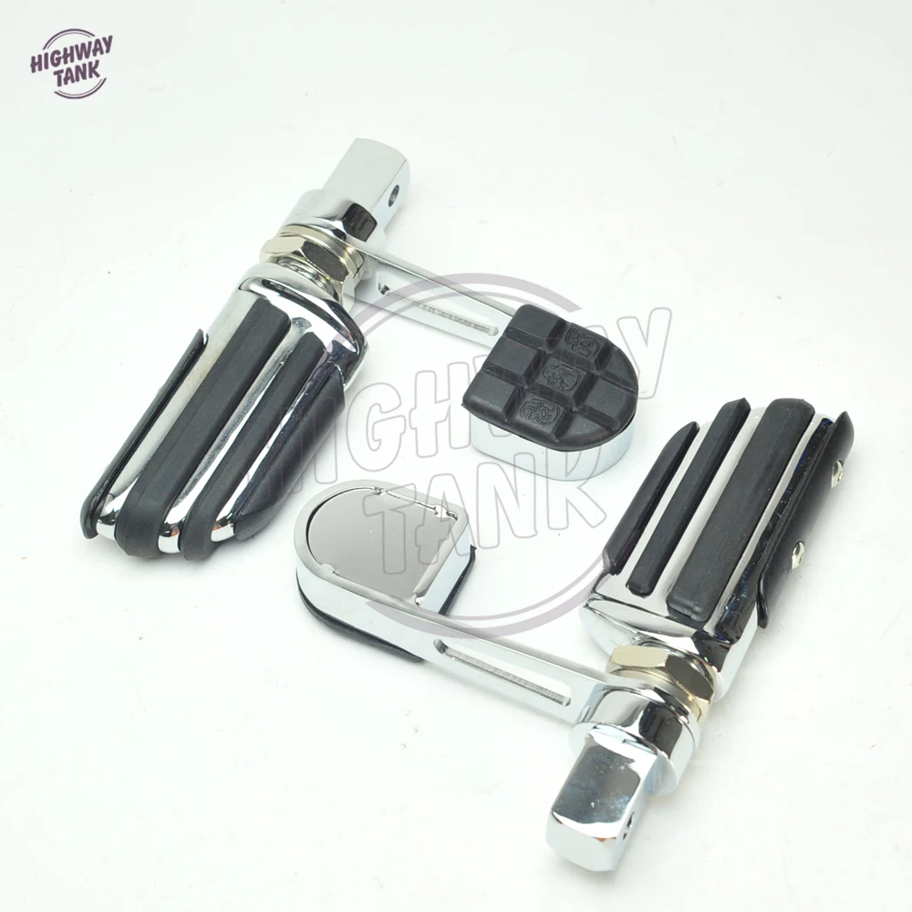 Хромированные мотоциклетные подножки для ног пятка стремя мотор чехол Honda VTX 1300