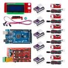 Ramps 1,4 комплект с Mega 2560 r3 + контроллер Ramps 1,4 + контроллер 2004 LCD + DRV8825 + ограничитель хода 6x + кабели для 3D-принтера