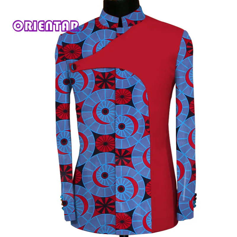 Куртка с Африканским принтом пальто Мужская африканская официальная рубашка