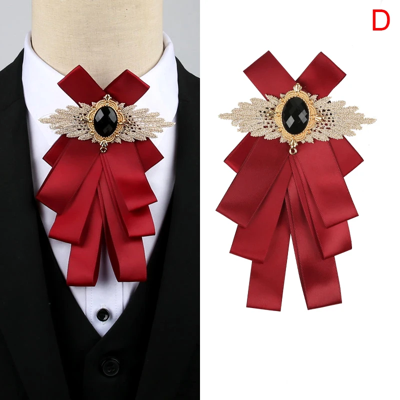 

Vintage Bow Tie Cameo Lady Head Diamod Ribbon Tassel Brooch Chic Girls Elegant Costume Jewelry Collar Pin Girl Cravat