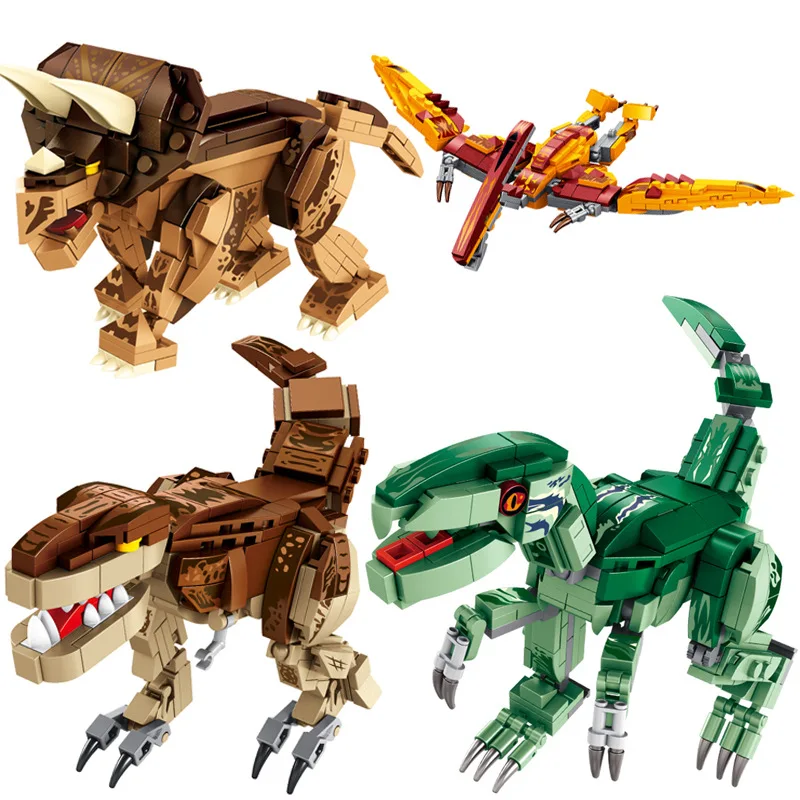 Наборы динозавров T Rex модель строительные блоки кирпичи indominus dino юрский период 1 2