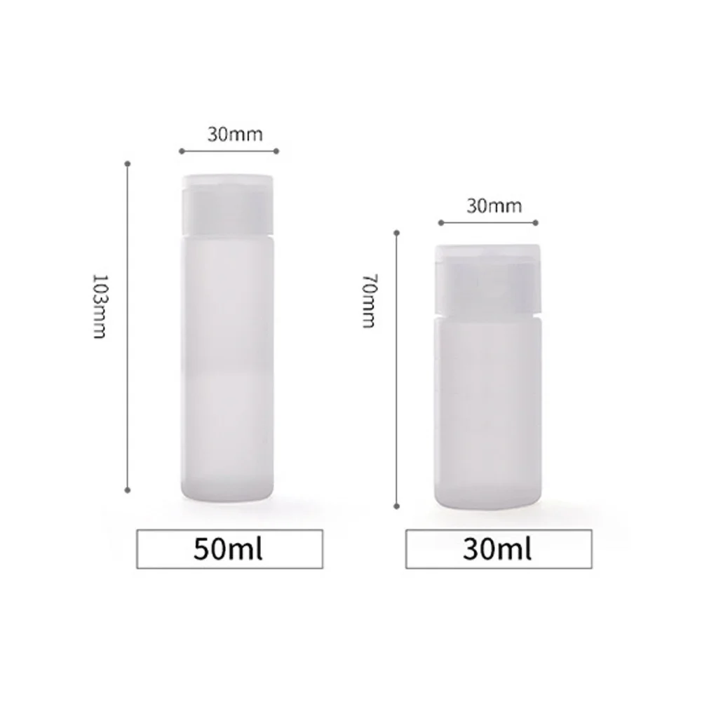 

5Pcs 30/50ml Portable Travel Lotion Disinfectant Refillable Bottle Container Soap Liquid Dispenser Bottle Cosmetic Containers