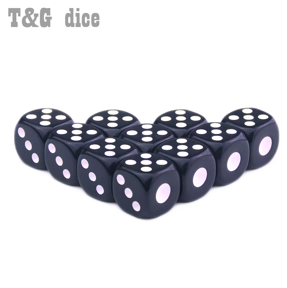 14*14*14mm 6 Colors Casino d6 Dice with standard dots drinking gambling novelty dice for entertainment Board Game | Спорт и