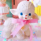 Классическая плюшевая игрушка из ягненка, очаровательные мягкие игрушки из овцы, лук, овца, девочка, милое украшение в форме сердца, милый подарок для девочки на день рождения
