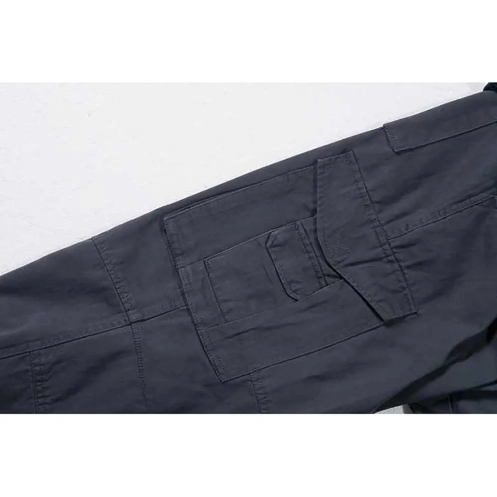 Демисезонный брюки-карго мужские повседневные свободные шаровары с эластичной