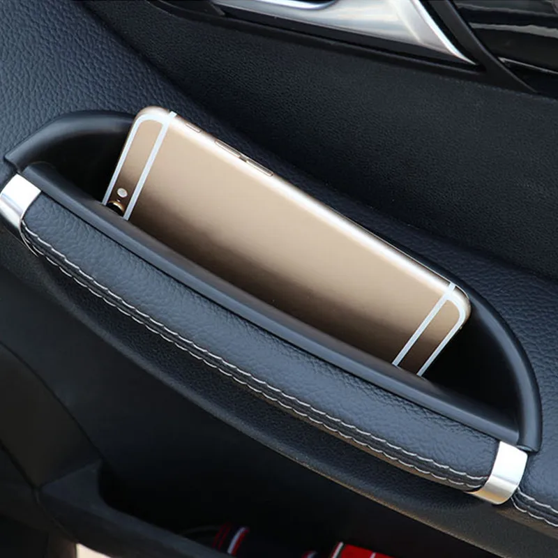 Автомобильный Стайлинг дверной подлокотник ящик для хранения декоративная