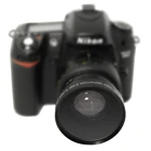 Широкоугольный объектив Lightdow 52 мм 0,45x + макрообъектив для Canon D5000 D5100 D3100 D7000 D3200 D80 D90 D3200 18-55 мм