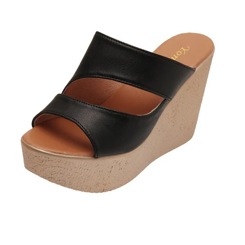 

Platform Womens High Heels 11cm Sandal Casual Shoes Ladies Leisure Summer Wedges Sandals Woman Shoes Women Mules Slipper