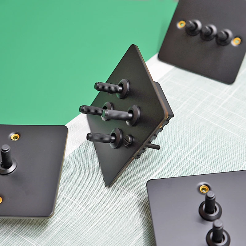 Черная полоса 110-250 В электрические розетки светильник переключатель