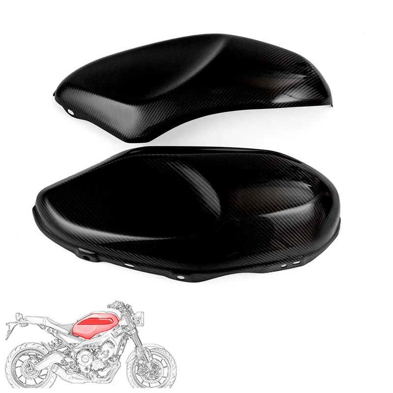 Новый карбоновый боковый бак для бензина защитный чехол мотоцикла ползунки