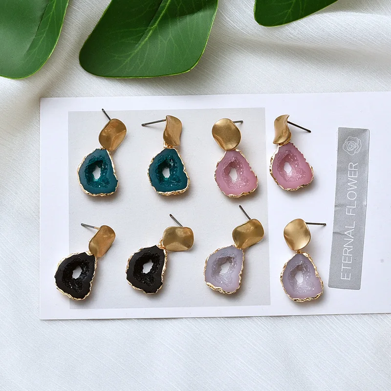 

Fashion Resin Acrylic Earrings For Women Vintage Dangle Drop Earrings Exquisite Statement Geometric Earrings Wedding Jewelry