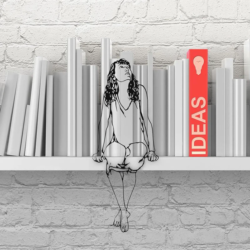 Metal Figure Ornaments Shelf Art 2D Housewarming Gift Home or Office Decor Figurine Modern MOUN777 |