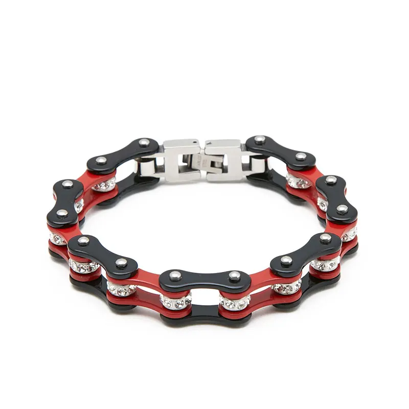 Модные байкерские браслеты унисекс ювелирные изделия браслет цепочка из