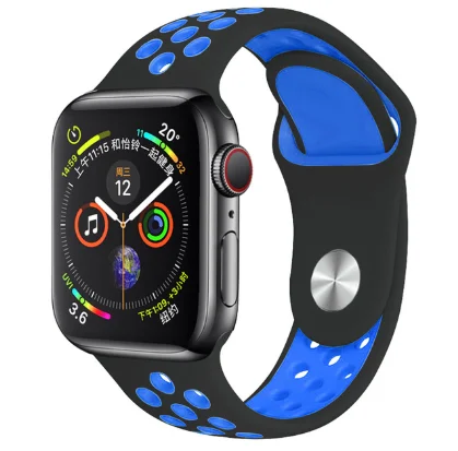 27 Band for Apple Watch 5 4 3 2 1 42MM 38MM soft Breathable strap Silicone Sports bands for Nike+ Iwatch series 5 4 3 40mm 44mm - Цвет ремешка: 27