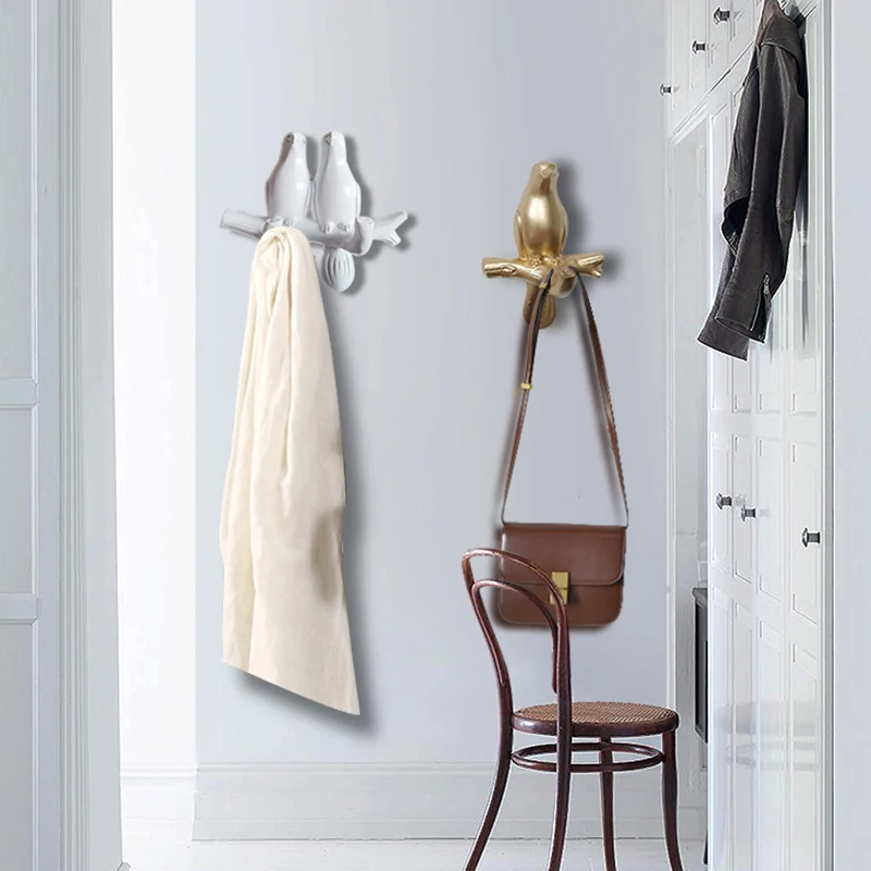 Nordic Bird Hook Animal Hooks American Hanging Holder Hanger Keys Bedroom Door Home Decor Wall Decoration | Дом и сад