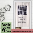 Занавеска из хлопка и льна для кухни, спальни, ресторана, домашнего декора для входа в дверной проем, ткань дверной занавес