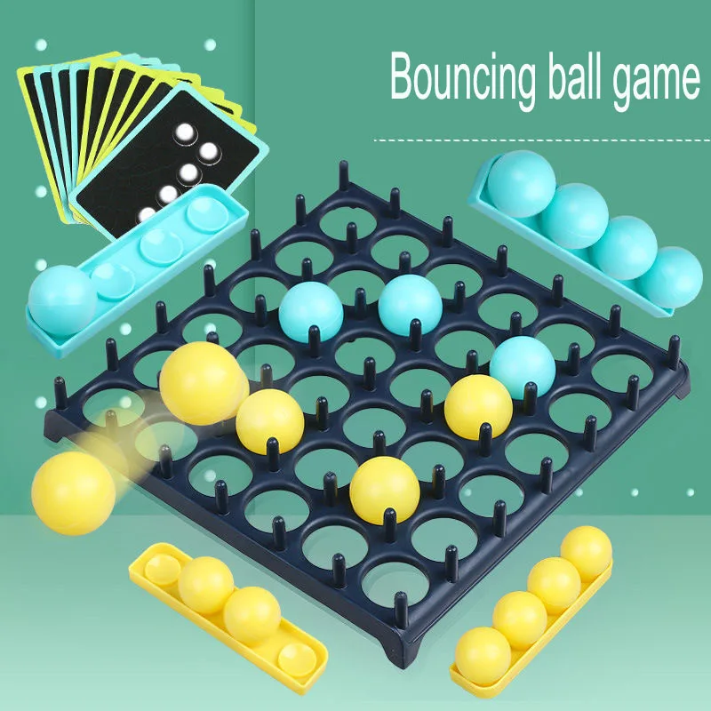 jumping ball table games 1 set bounce off game activate ball game for kid family and party desktop bouncing toy game bounce gift free global shipping
