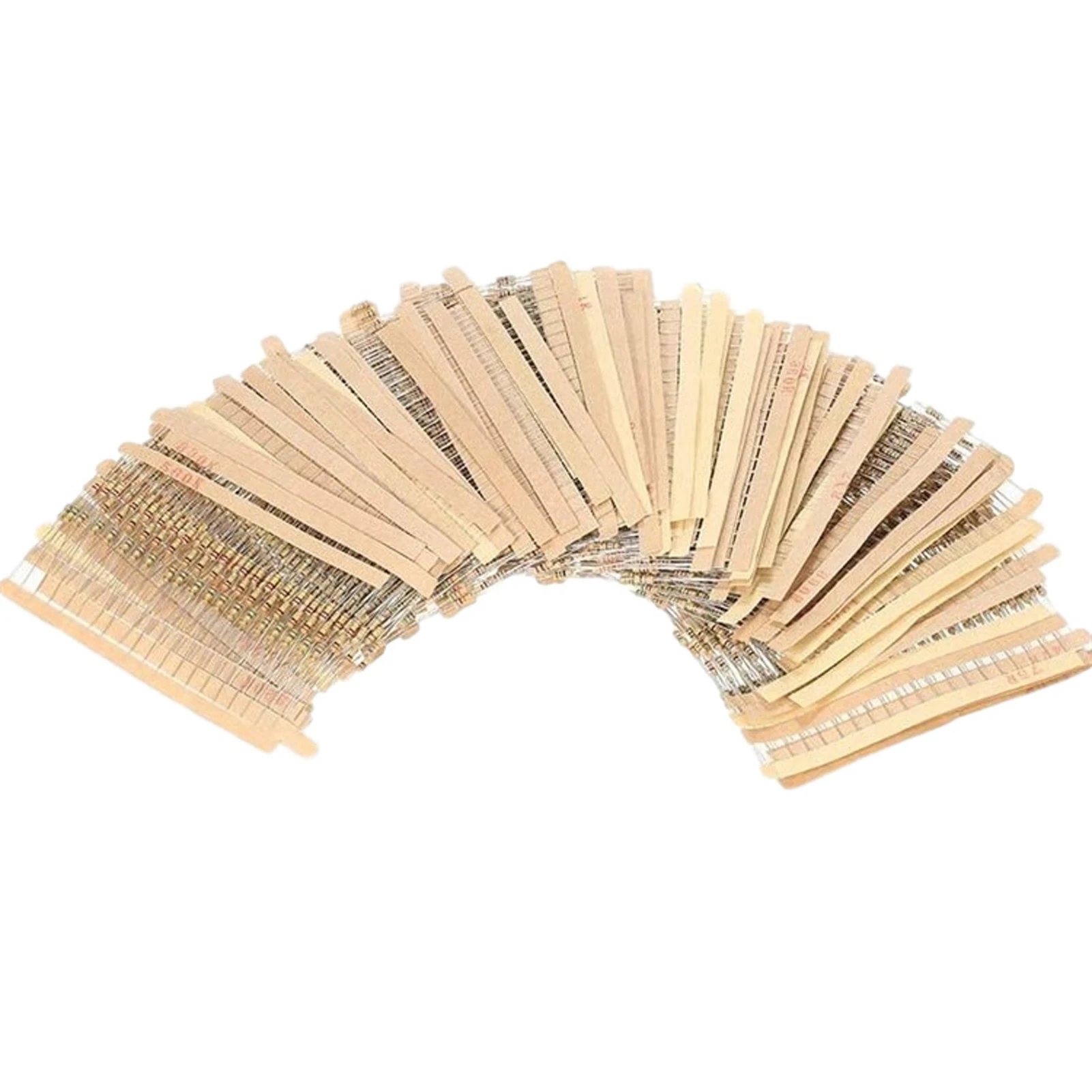 

1500pcs 1/4W Carbon Resister 51R~10M Plug-in Resistance Elements Package Carbon Film Resistors Assorted Kit