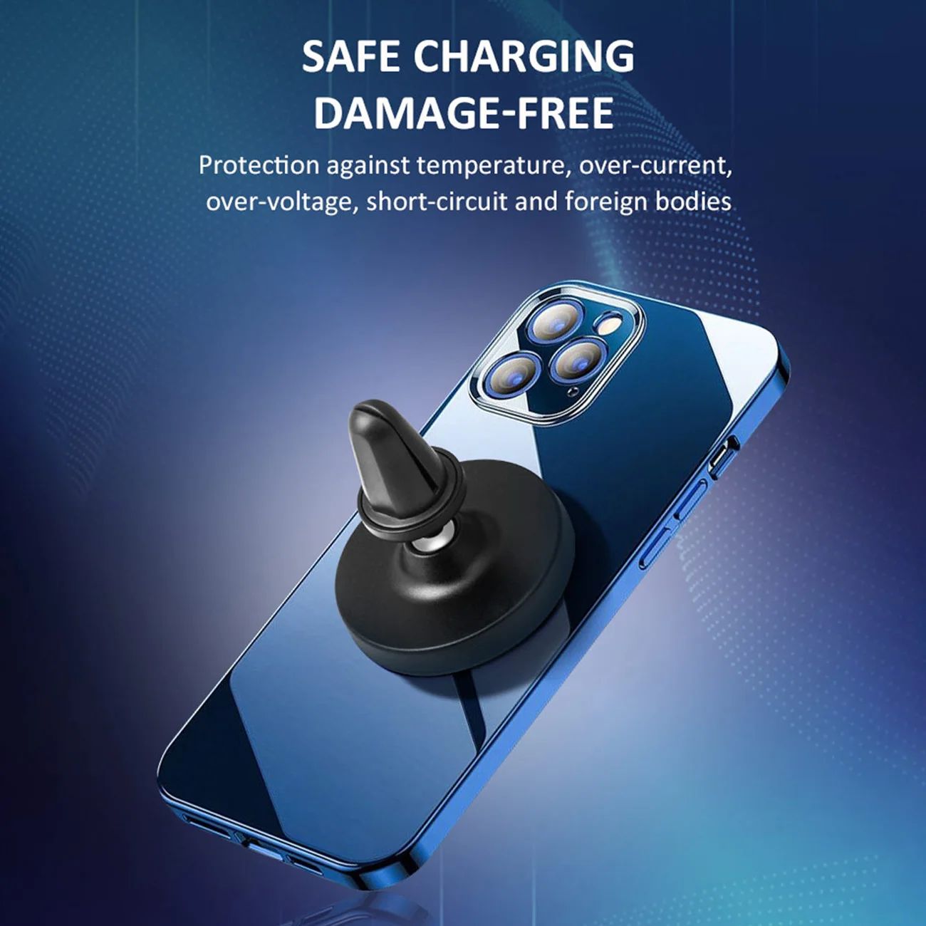 

15W Wireless Car Magnetic Charger For iPhone 12 Pro Max 12Mini 12 Fast Charging USB C Quick Charger Mobile Phone Stand