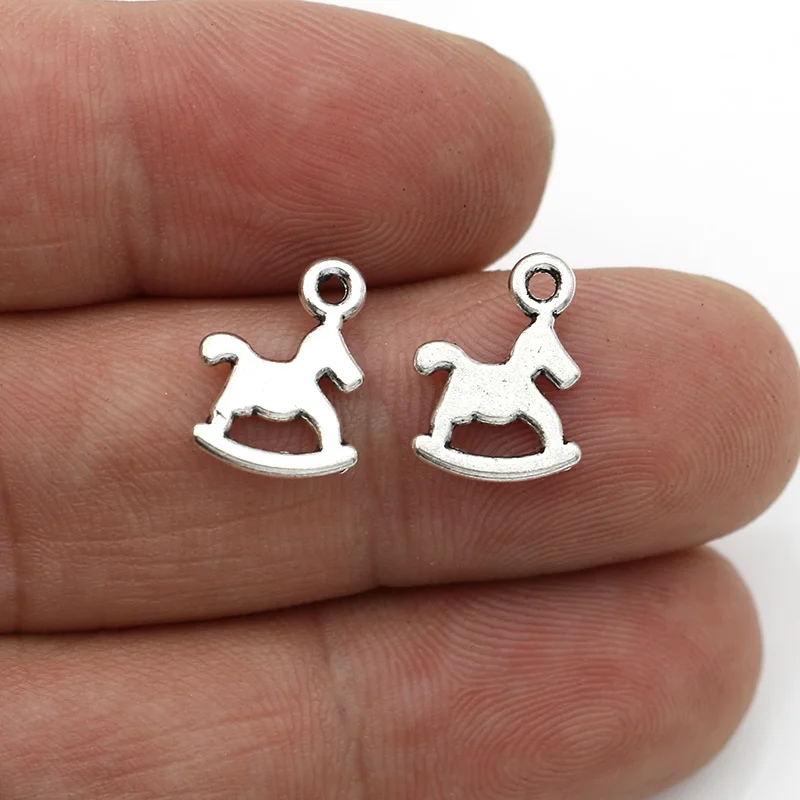 

20 шт., серебряные аксессуары для изготовления ювелирных изделий, 14 х10 мм