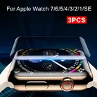 Защитная пленка для экрана Apple Watch 3 шт., не стекло для iWatch 3, 2, 1, 38 мм, 42 мм, полное покрытие, для моделей 7, 6, SE, 5, 4, 45 мм, 41 мм, 40 мм, 44 мм