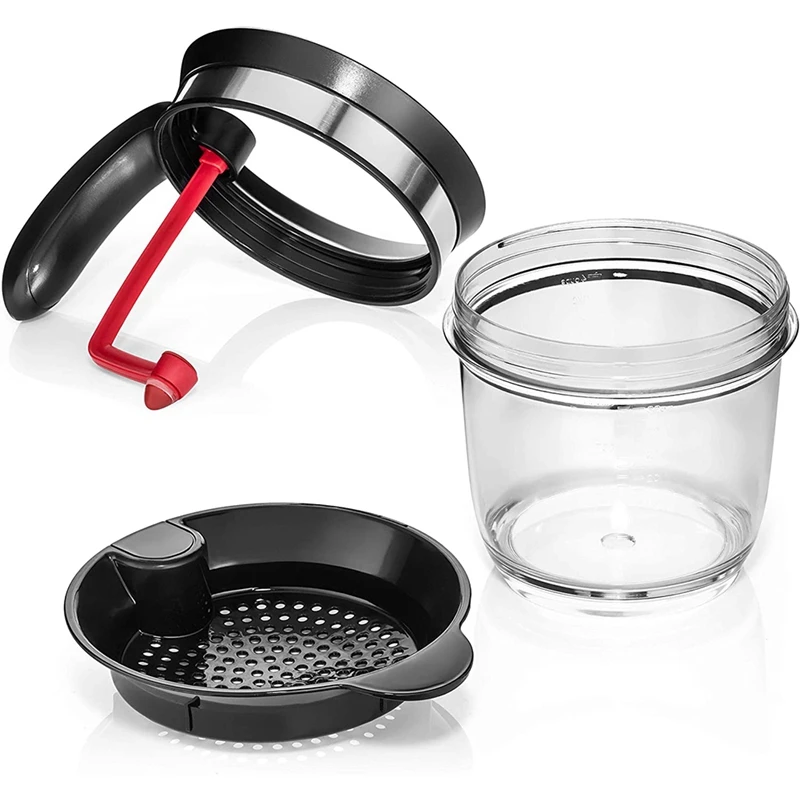 

1000ML Oil Separator Measuring Cup and Strainer with Bottom Release for Gravy Sauces and Other Liquids with Oil Grease