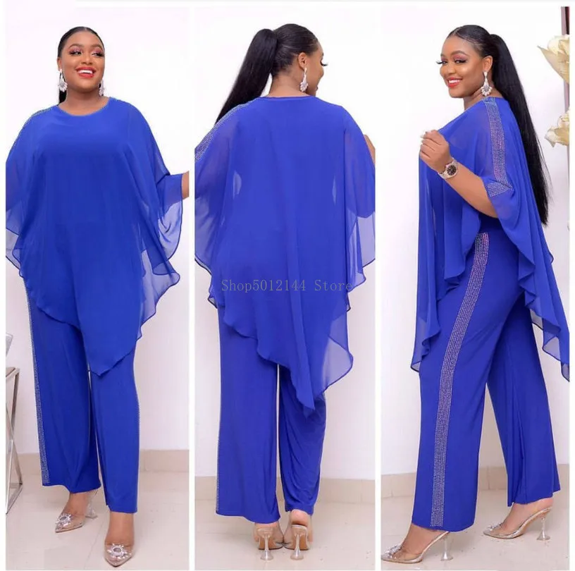 Африканские платья для женщин комплект из 2 предметов плащ + комбинезон Дашики с