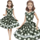 Модное платье для куклы BJDBUS, зеленое мини-платье принцессы, одежда для летней вечеринки, аксессуары для куклы Барби, детский игровой домик, игрушка