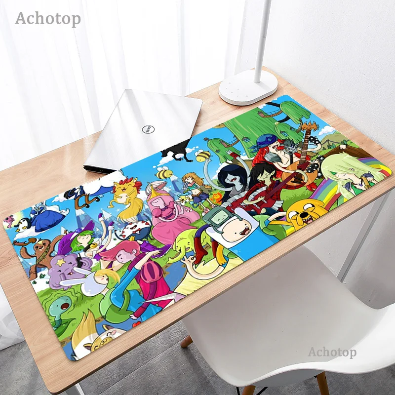

hora de aventura Mouse Pad Anime Cool Large Desk Laptop Rubber Mouse Mat Large Mouse Pad PC Gamer Gaming Keyboards Mat