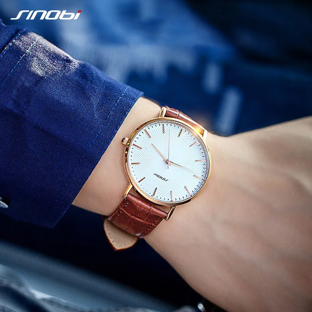 

Sinobi Top Brand Luxury Watches for Men Warterproof Thin Japan Movement Clock Male Business Quartz Wristwatch Relogio Masculino