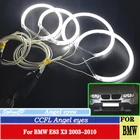 Высокое качество яркий белый Холодный свет Автомобильные Аксессуары DRL CCFL глаза ангела для BMW E83 X3 2003 2004 2005 2006 2007 2008 2009 2010