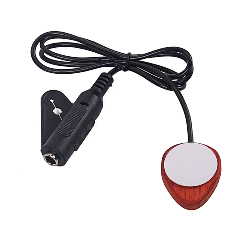 

ammoon Mandolin Guitar Pickup Wood Piezo Contact Microphone Pickup 6.35mm Port for Guitar Ukulele Violin Banjo Mandolin