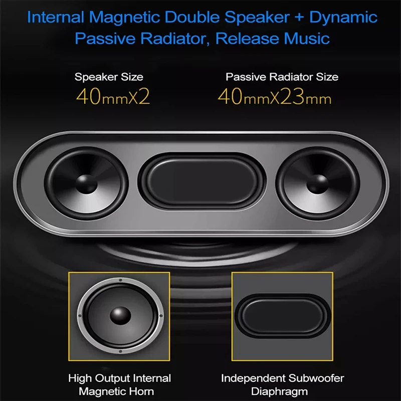 Bluetooth динамик высокой мощности беспроводной маленький звук двойной компьютер