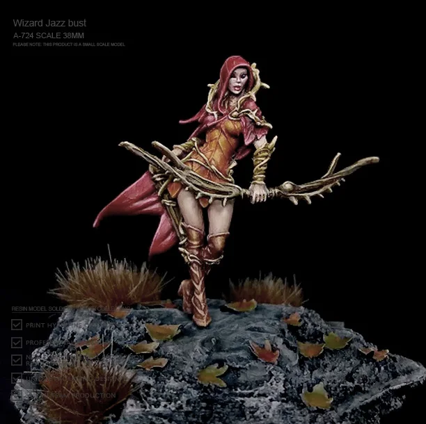 

38MM Resin model kits figure colorless and self-assembled A-724