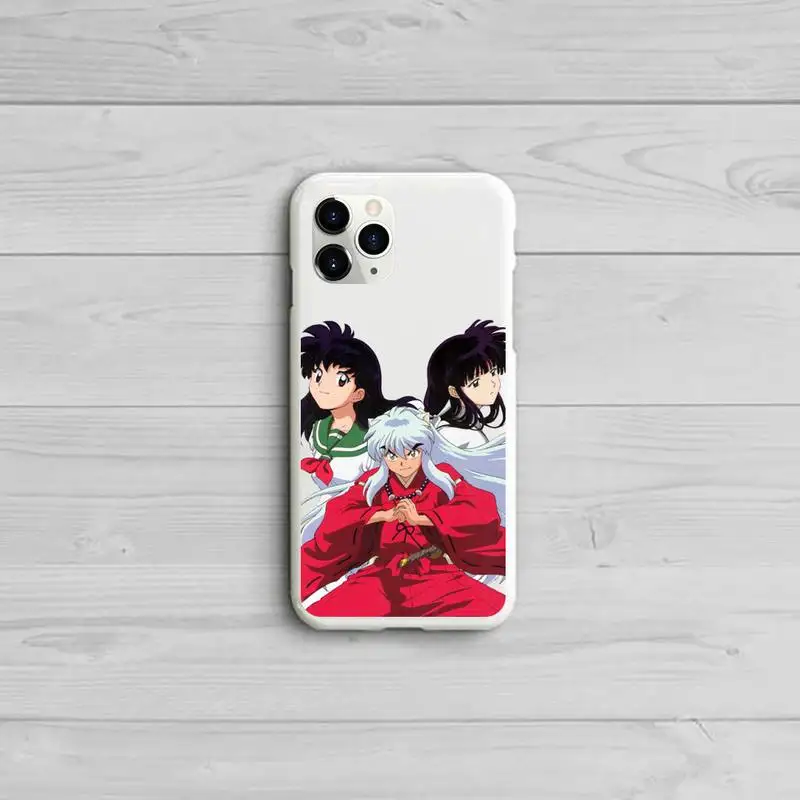 

Anime Inuyasha Higurash Japan Phone Case Candy Color White for iPhone 11 pro XS MAX 8 7 6 6S Plus X 5S SE 2020 XR