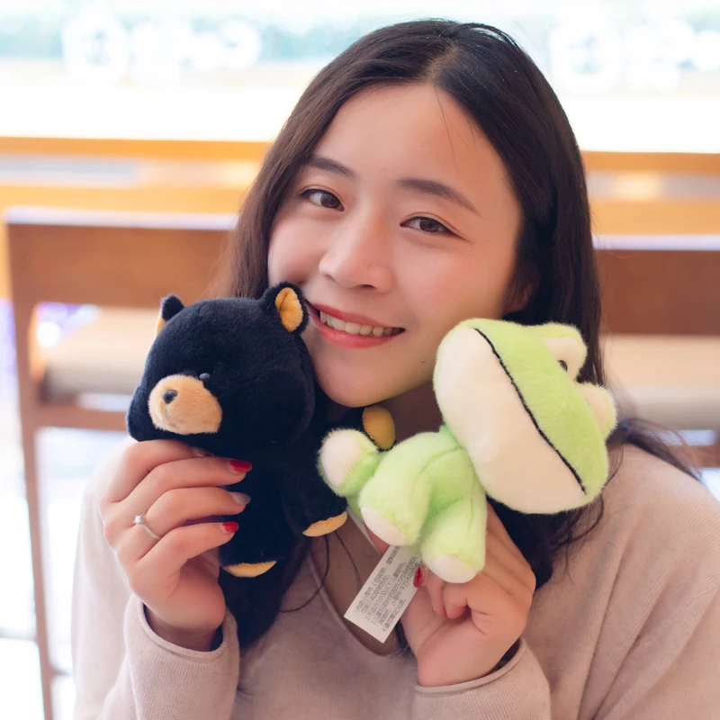 

15-30cm10 Styles Soft Shake Head Animal Dolls Cartoon Frog Elephant Husky Pig Tiger Hippo Plush Toys Baby Toy Kids Girls Gift